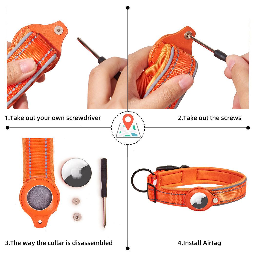 Original Airtag Case Leather Dog Cat Traction
